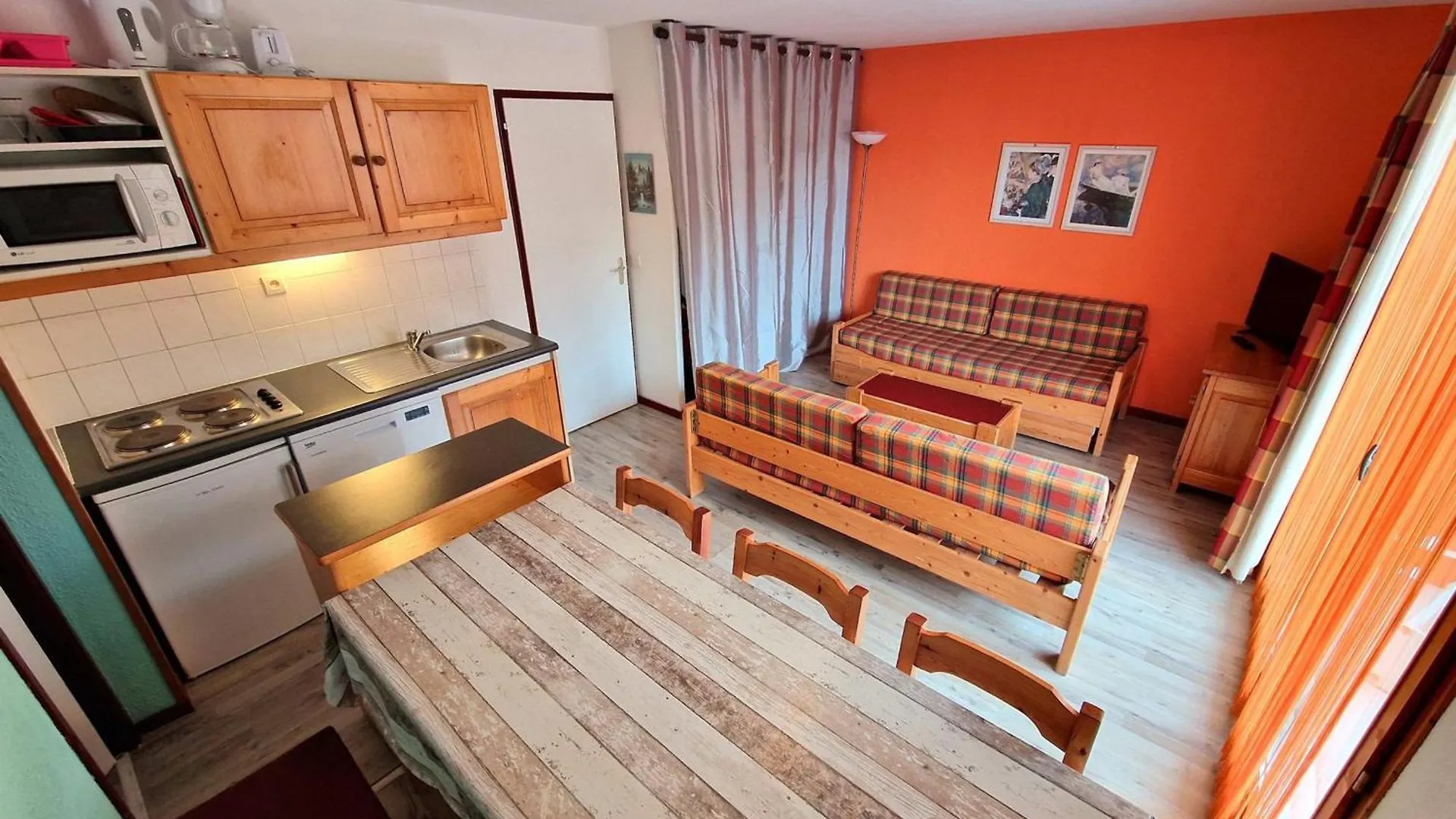 Appartement 42M², 2 Pieces + Cabine, 6-8 Pers, Coeur De Station, Proche Pistes Et Commerces - Fr-1-265-195 Valfrejus